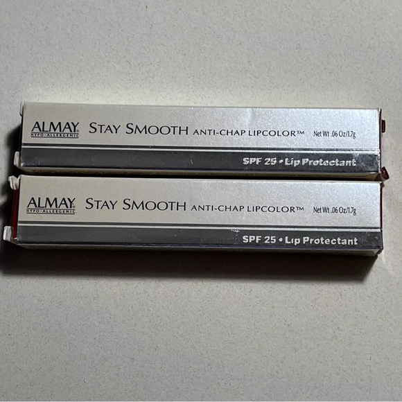 2x ALMAY Stay Smooth Anti-Chap Lipcolor with SPF 25 - Lip Protectant #42 RAISIN - Picture 2 of 7